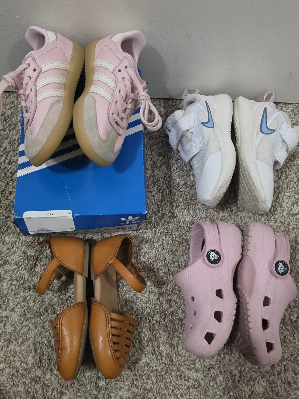 Toddler 7C Sneakers - Samba OG Crocs Nikes